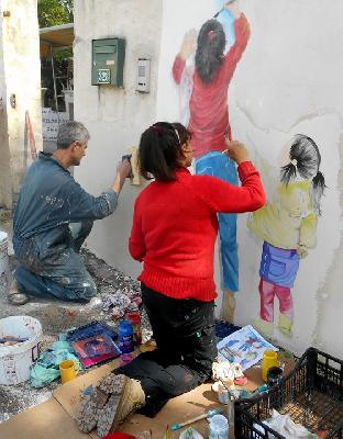 decor peint,artisan d'art,fresque murales,peintre en d&eacute;cors