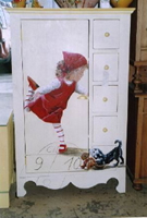 relooking armoire,,armoire d&eacute;cor&eacute;es sur commande, armoires recycl&eacute;es, armoires relook&eacute;es ,decor sur meuble, peinture d&eacute;corative mobilier